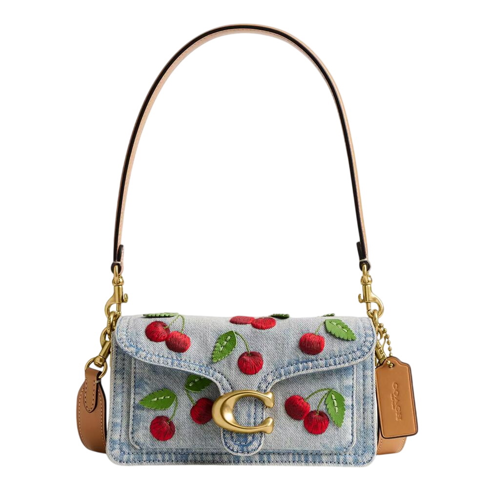Coach Tabby Shoulder Bag 20 With Cherry Embroidery